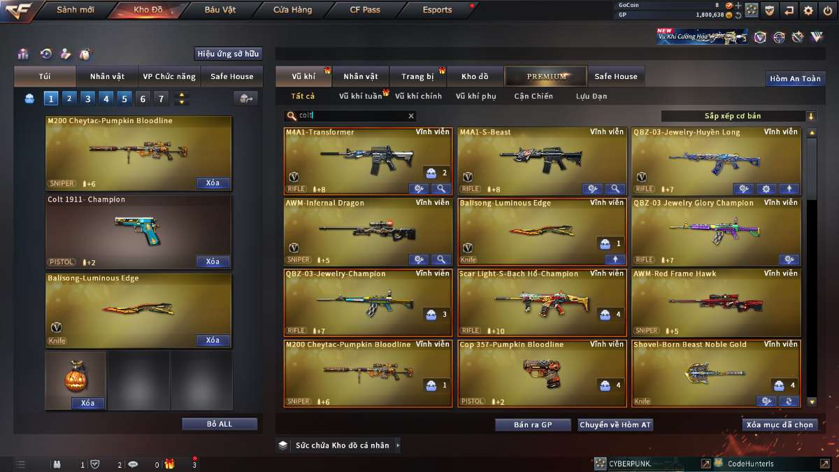 shop acc cf uy tin gia re